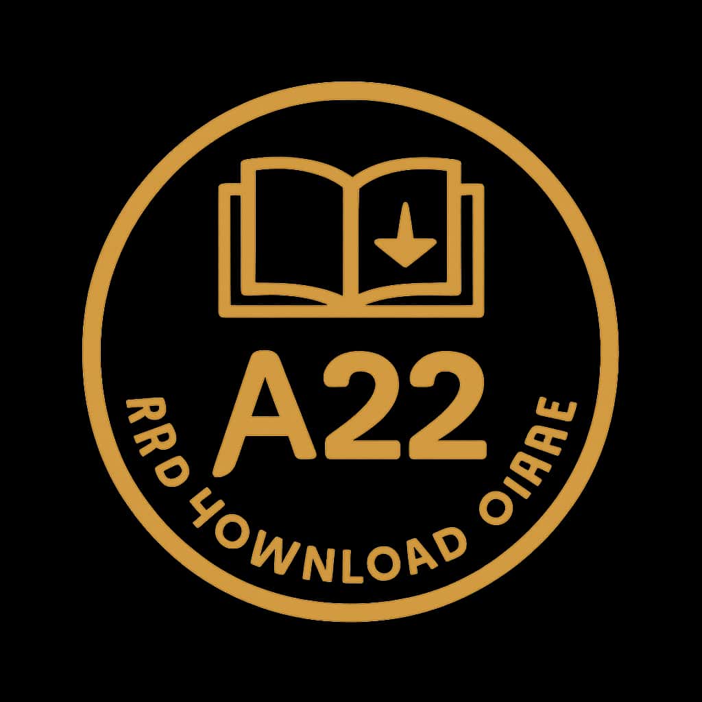 An icon representing the A22 App Download Guide with the text A22 displayed.