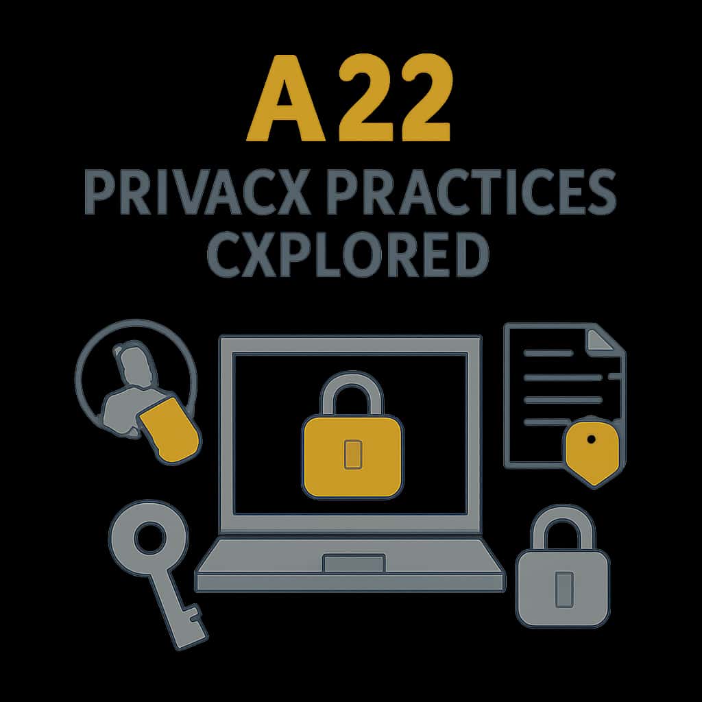 An educational diagram illustrating A22 Privacy Practices.