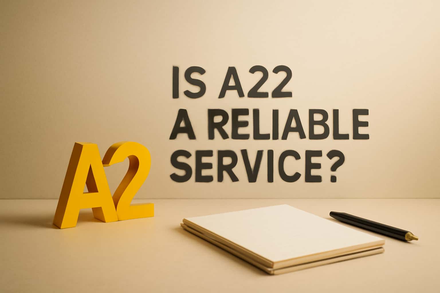 A graphical representation showcasing the reliability of A22 as a service.