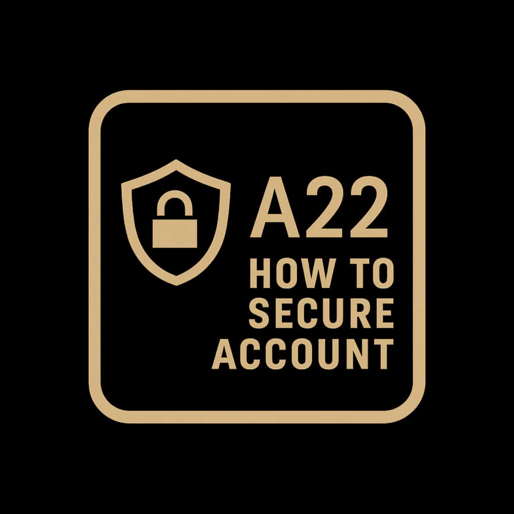 An icon representing A22 account security.