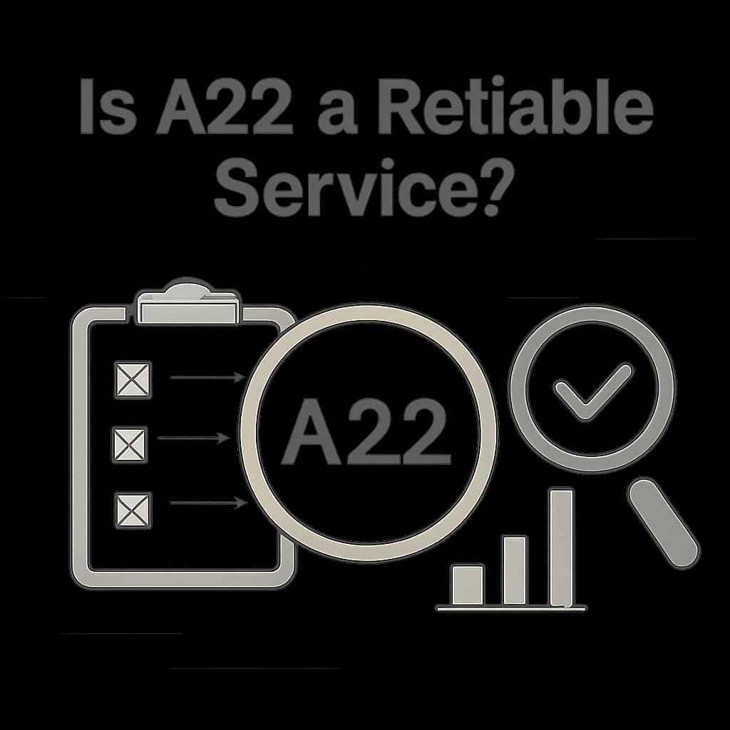 An educational illustration detailing A22's service reliability.
